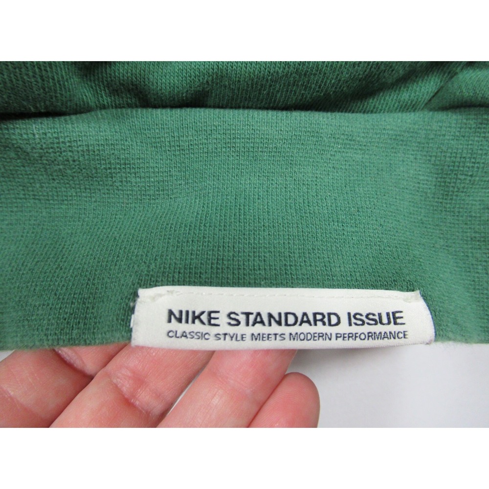 Nike Standard Issue Throwback Hoodie Men Small Green Pullover Sweatshirt ck6368 - Picture 4 of 8